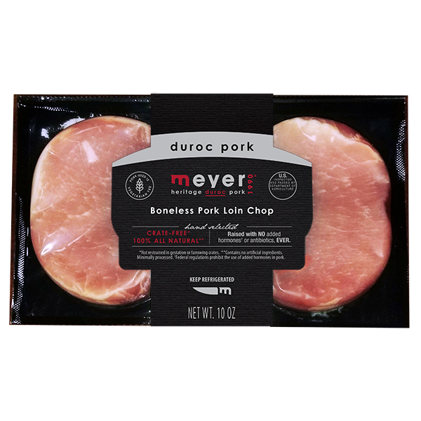 Boneless 10oz Loin Chops - Front Package